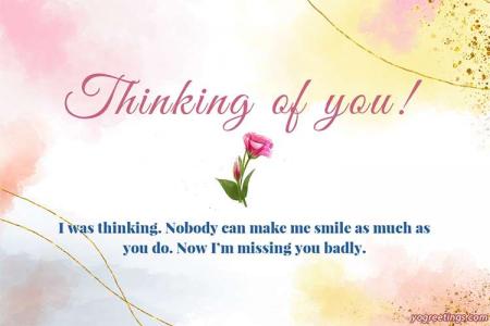 Watercolor Thinking of You Cards Images Download