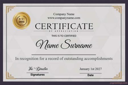 Make Certificate of Appreciation Online
