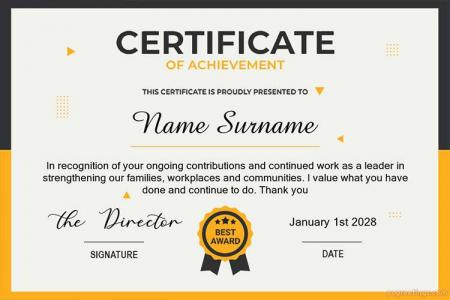 Modern Certificate of Achievement Card Maker Online