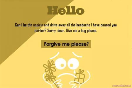 Please Forgive Me Card