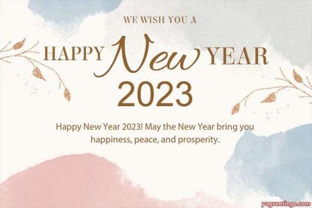 Free Happy New Year 2023 Wishes Card Maker Online