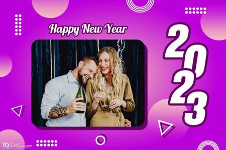 Free Happy New Year 2023 Wishes With Photo Frames