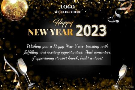 Customize Your Own Corporate 2023 New Year Greeting Card