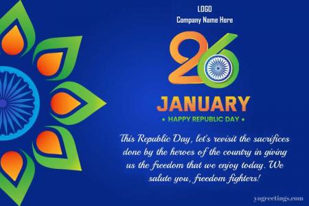 26 Jan Republic Day Greetings for Company