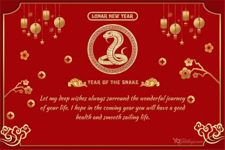 Year of the Tiger 2025 Chinese New Year Greeting Cards