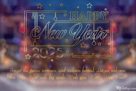 Free Online Happy New Year 2025 Greeting Cards Images