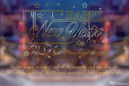 Free Online Happy New Year 2026 Greeting Cards Images