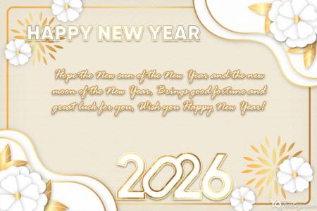 Make Your Own New Year 2026 Cards Online Free Download