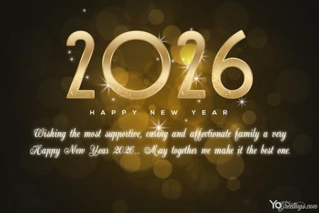 Sparkling Happy New Year 2026 Card Messages & Wishes