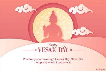 Create a Peaceful and Solemn Online Buddha’s Birthday Greeting Card