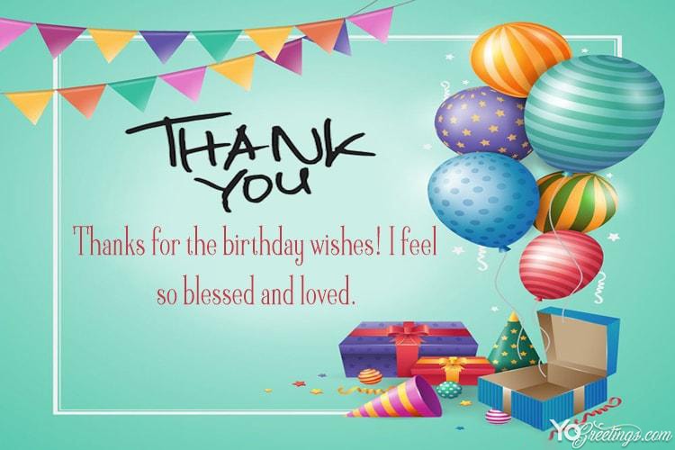 Create Birthday Thank You Card For Everyone