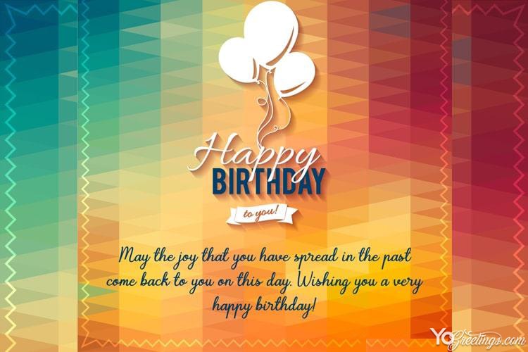 happy birthday to you card