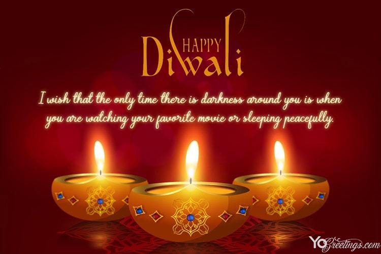 Happy Diwali Wishes Card By Name Editor
