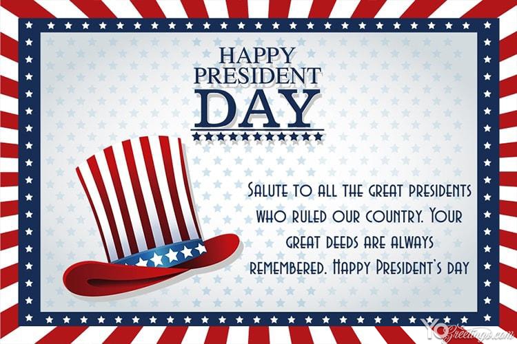 Free Happy President's Day Greeting Cards Online