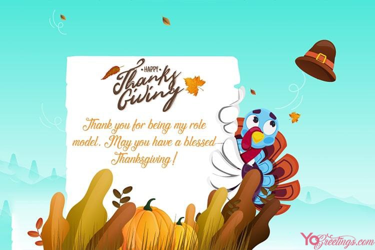 Write Wishes On Happy Thanksgiving Greeting Cards 2022