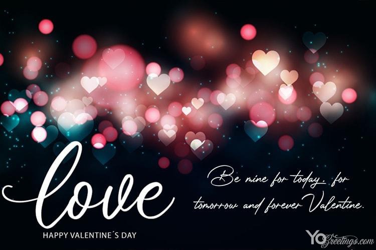 Free Download Lovely 14th February Greeting Cards Maker Online