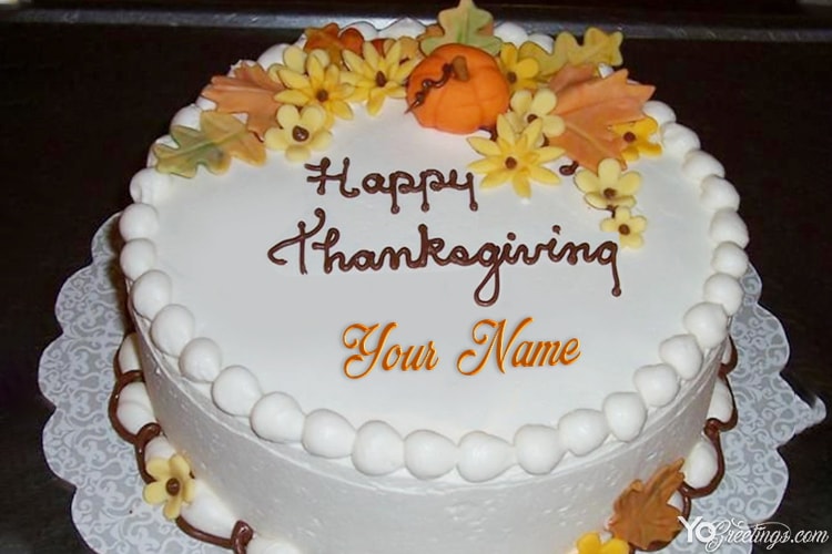 Free Thanksgiving Birthday Cakes With Name Online Maker