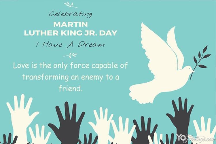 Happy Martin Luther King Day eCard, Greeting Card Maker
