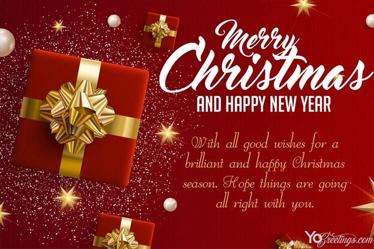 Year Greeting Wishes Card Online