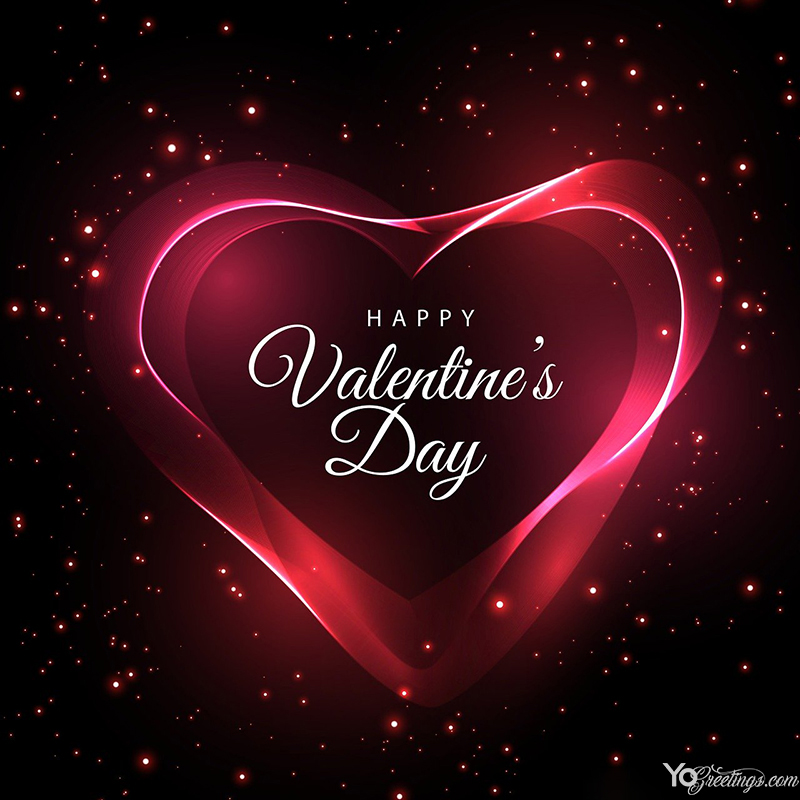 The most beautiful, glowing Valentine's Day happy heart images