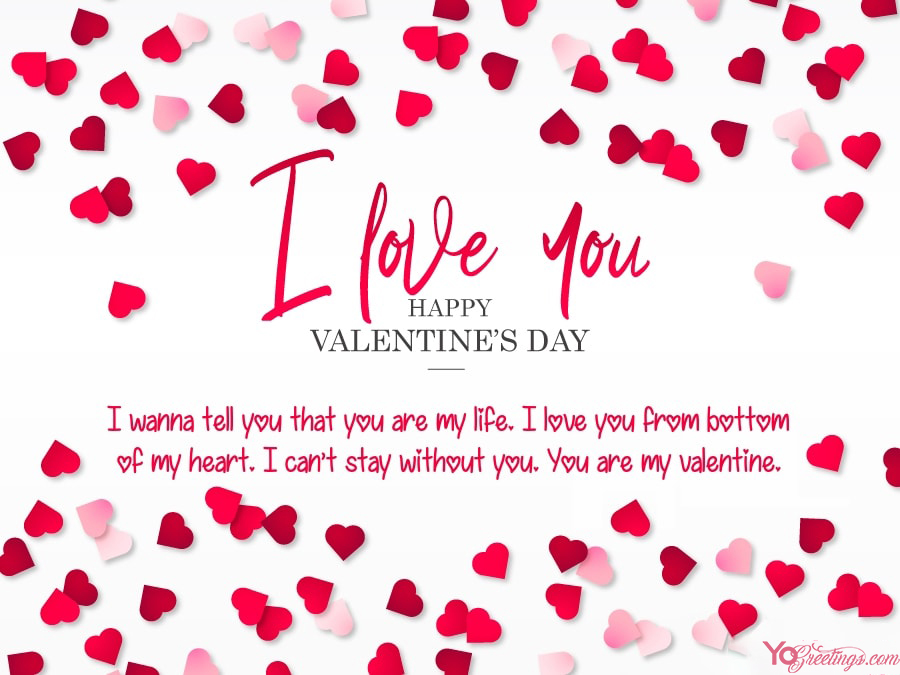 Valentine's Day card, beautiful February 14th card