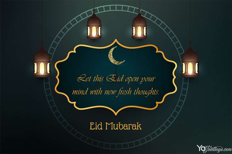 Islamic Eid Mubarak Festival Card For 2020