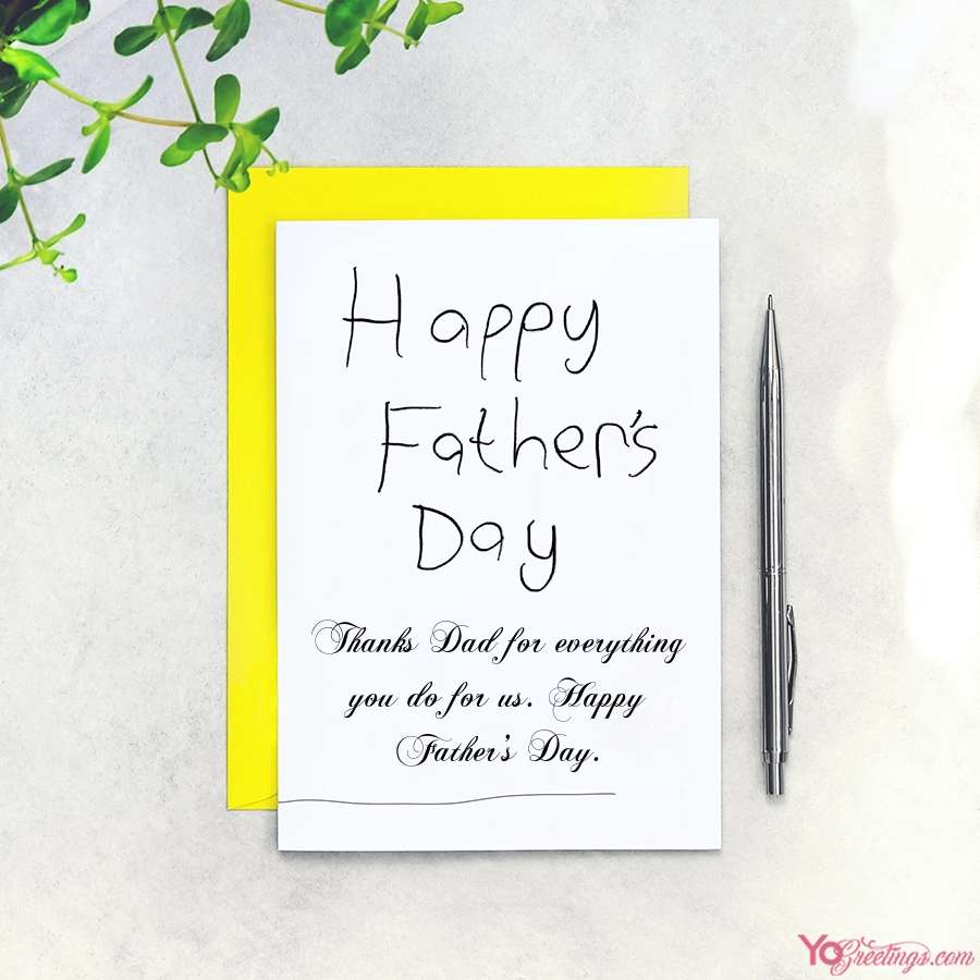 DIY Writing Wishes On Father s Day Cards