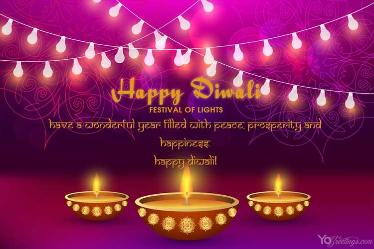 Create The Most Beautiful and Sparkling Diwali Greeting Card