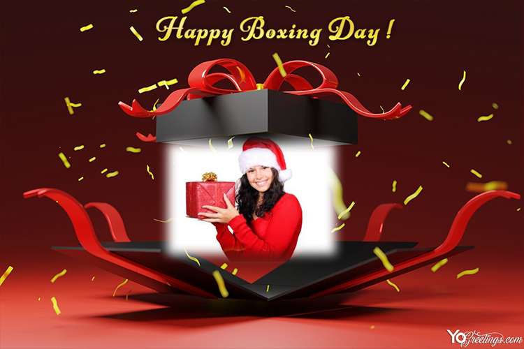 Boxing Day Gift Box With Photo Frame