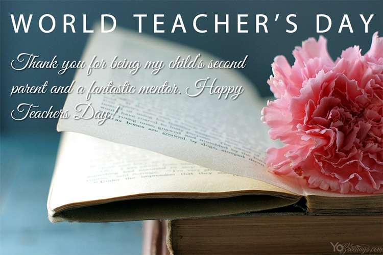 Meaningful World Teacher's Day Card Free Download