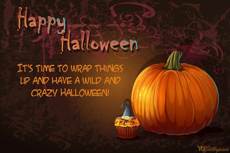 Free Online Pumpkin Halloween Card Maker