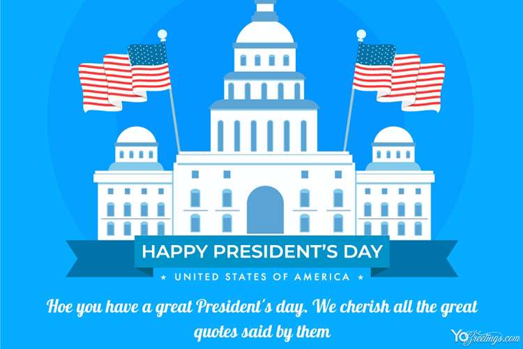 United States President's Day Greeting Cards Maker