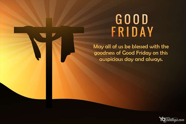A Holy Friday Blessing Card Online Editing