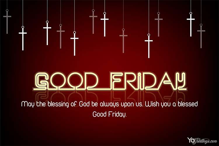 Customize Your Own Good Friday Message Card Online