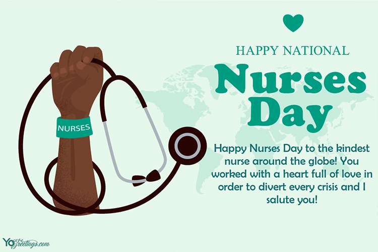 Free Online Happy National Nurses Day Greeting Card Maker