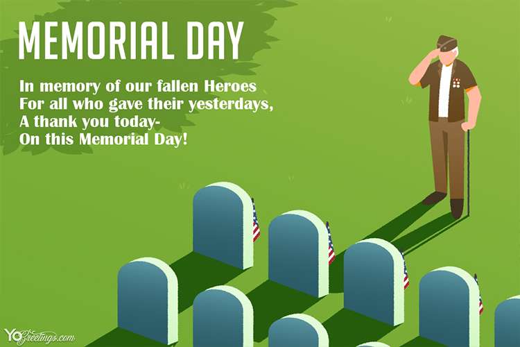 Gradient USA Memorial Day Cards Images Download