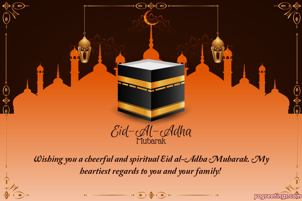 Beautiful Eid ul-Adha Mubarak Greeting Cards 2021