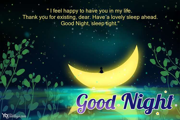 Create Glowing Good Night Cards Online Free