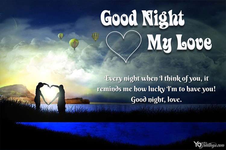 Make a Romantic Good Night Cards for Your Love