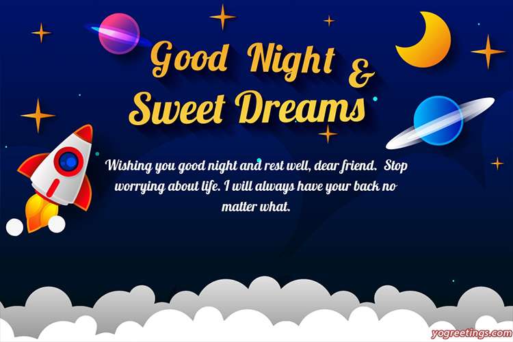Good Night Sweet Dreams Cards Maker Online