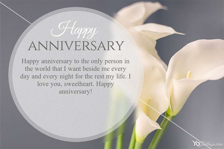 Make an Anniversary Greeting Card With Elegant White Flowers