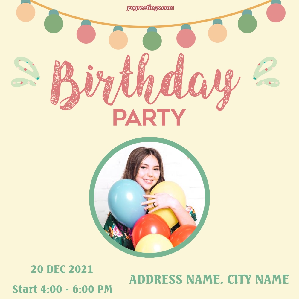 Online Birthday Invitation Card Maker Free Without Watermark