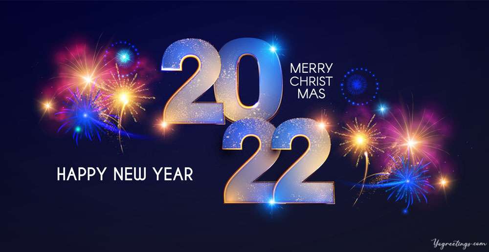 Full HD happy new year 2022 wallpaper for pc