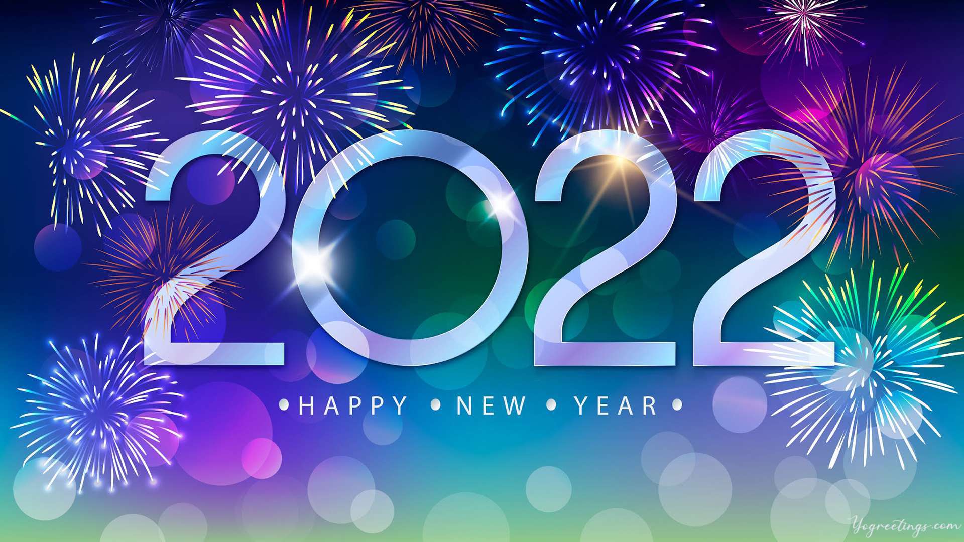 Free download happy new year 2022 wallpaper with fireworks