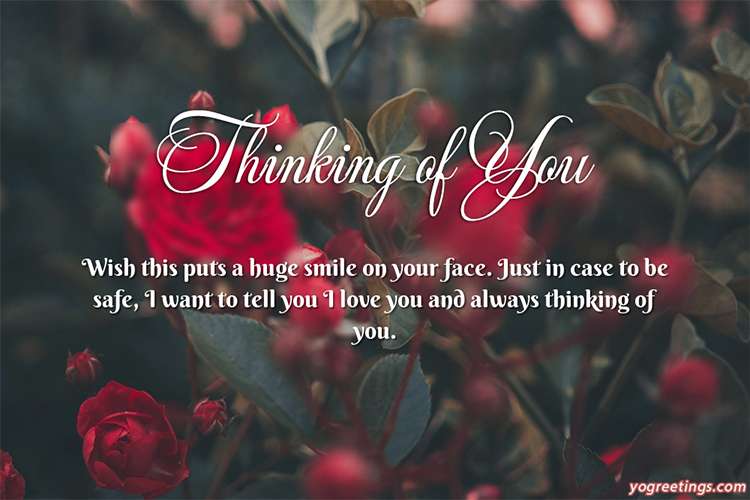 Red Rose Thinking of You Images Greeting Cards
