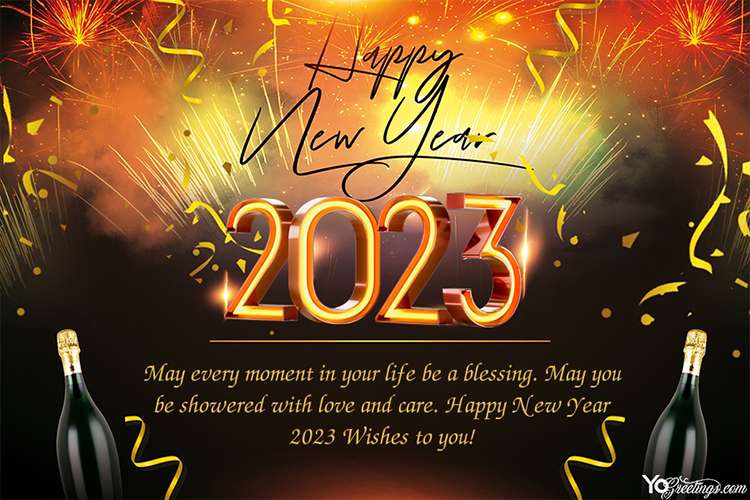 Happy New Year 2023 Celebration Card Download
