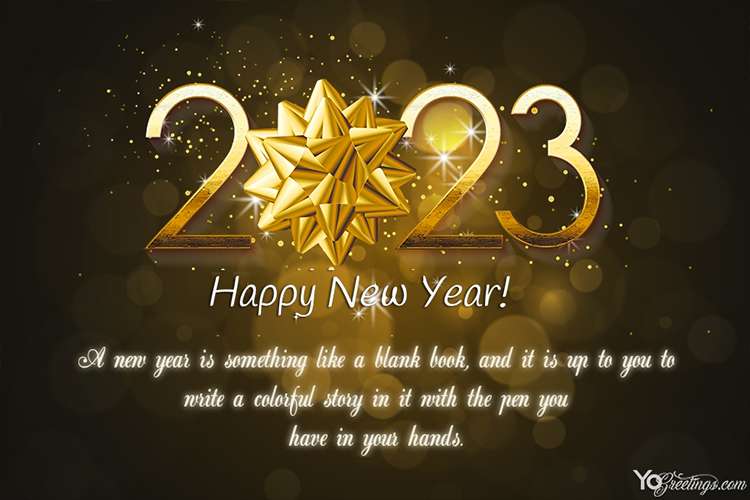 Sparkling Happy New Year 2023 Card Messages & Wishes
