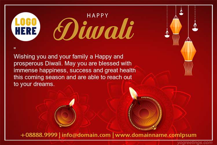 Create Diwali Greeting Cards for Company For Free