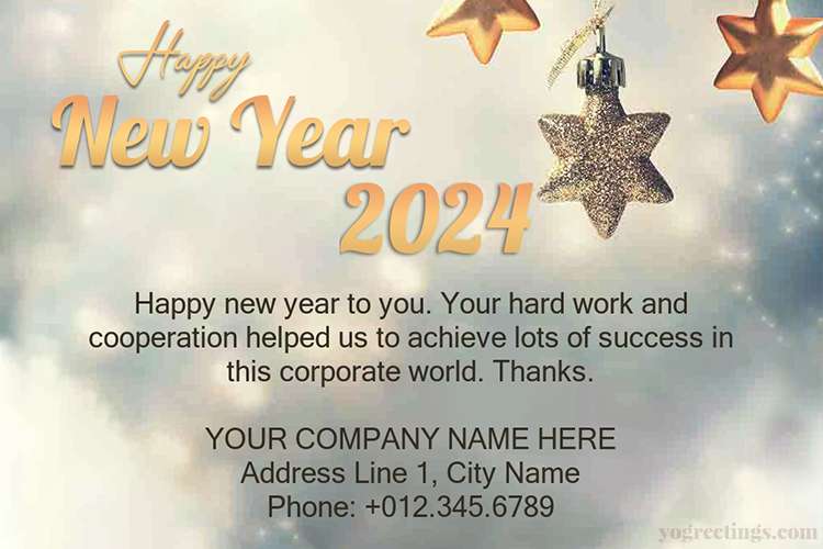 Happy New Year 2024 Corporate Wishes Image To U