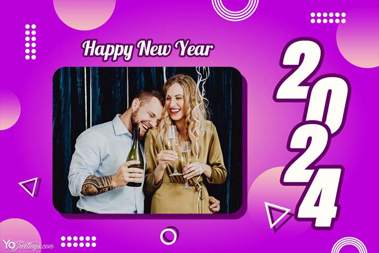 Free Happy New Year 2024 Wishes With Photo Frames